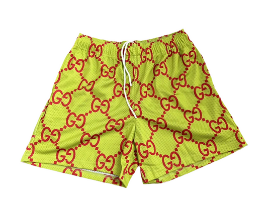 Bravest Studio Yellow and Pink Shorts