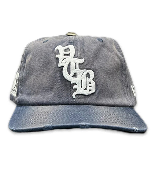 Vertebrae Vintage Distressed Hat (Navy)