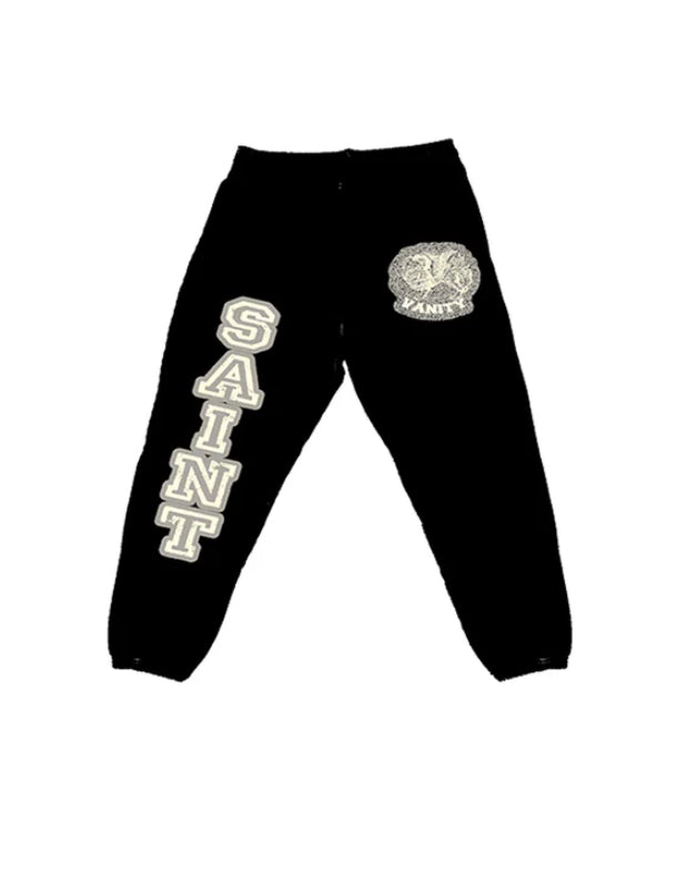 Black/Grey Varsity Sweatpants