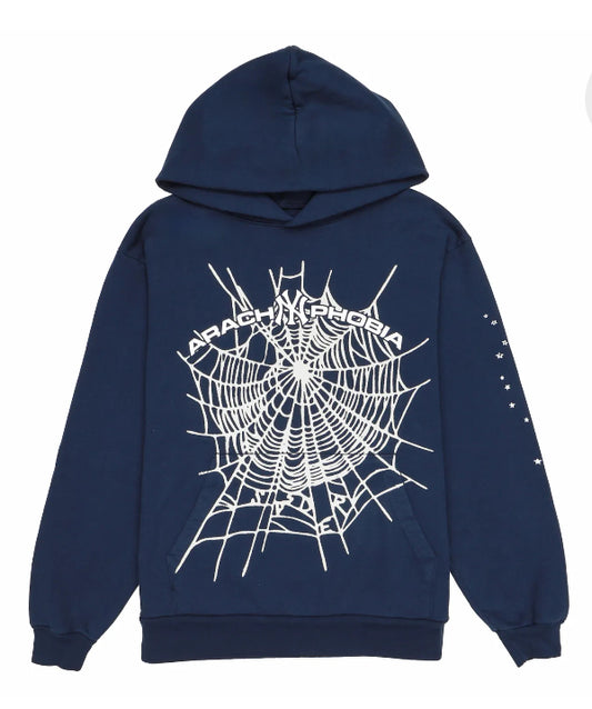 Sp5der Arach NY Phobia (Navy) Hoodie