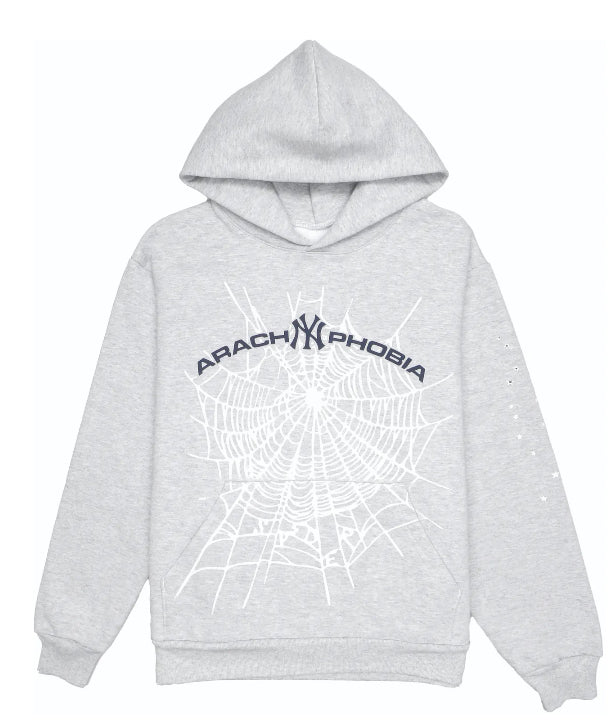 Sp5der Arach NY Phobia (Grey) Hoodie